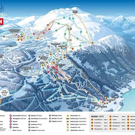 Ski In/Out, Amazing Views, 3 Bedrooms Noresund Luaran gambar